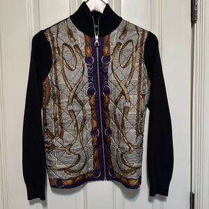 Vintage Lauren Ralph Lauren Equestrian Quilted active  Full Zip Jacket Medium